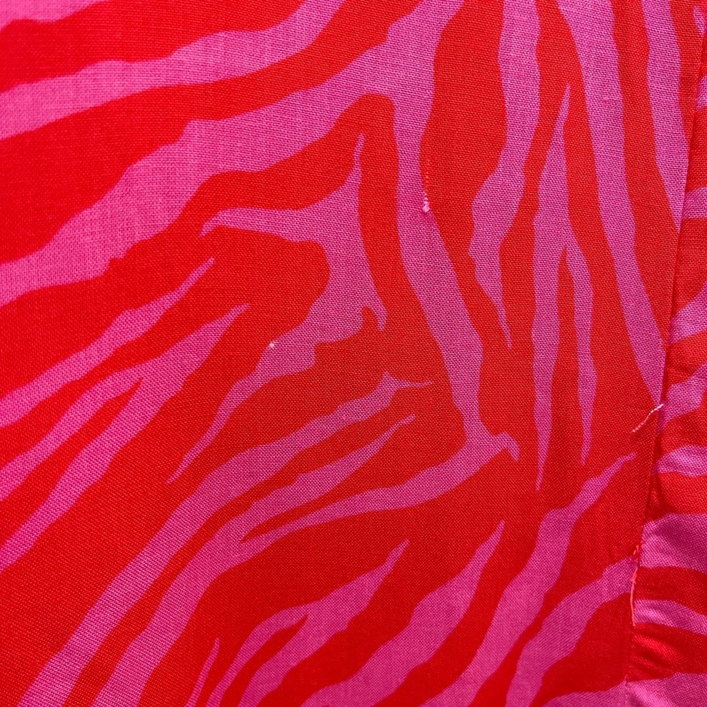 NWT LTS |‎ Long Tall Sally Bright Pink Zebra Print Midi Tea Dress Size 8 Tall - Picture 12 of 16